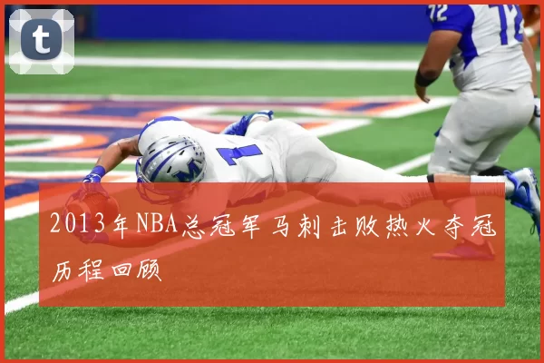 2013年NBA总冠军马刺击败热火夺冠历程回顾