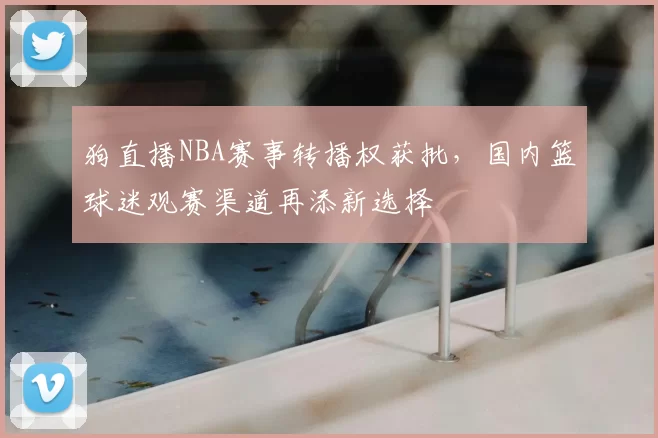 狗直播NBA赛事转播权获批，国内篮球迷观赛渠道再添新选择