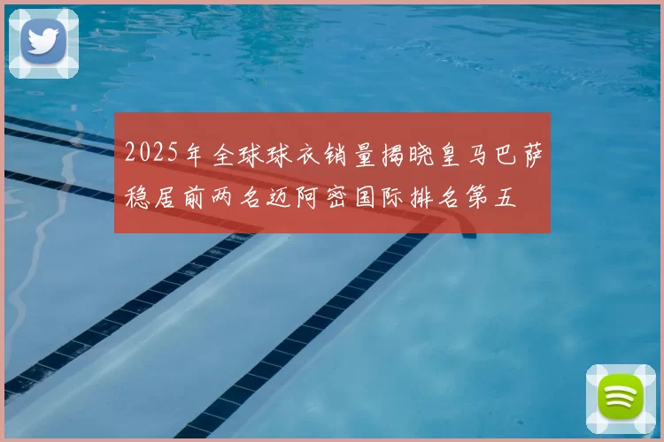 2025年全球球衣销量揭晓皇马巴萨稳居前两名迈阿密国际排名第五